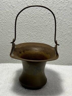 Antique Brass Basket with Handle. Send me your best offer.